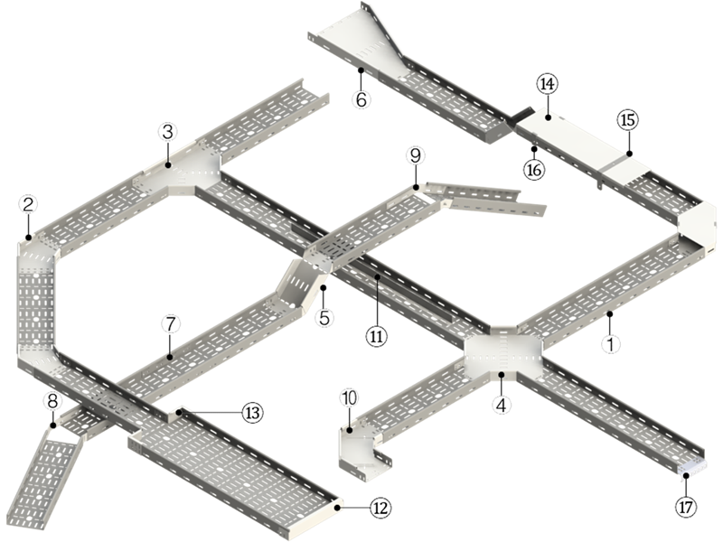 Cable Tray 2 High