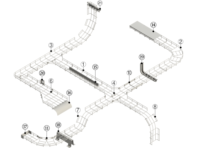 Wire Mesh Cable Tray