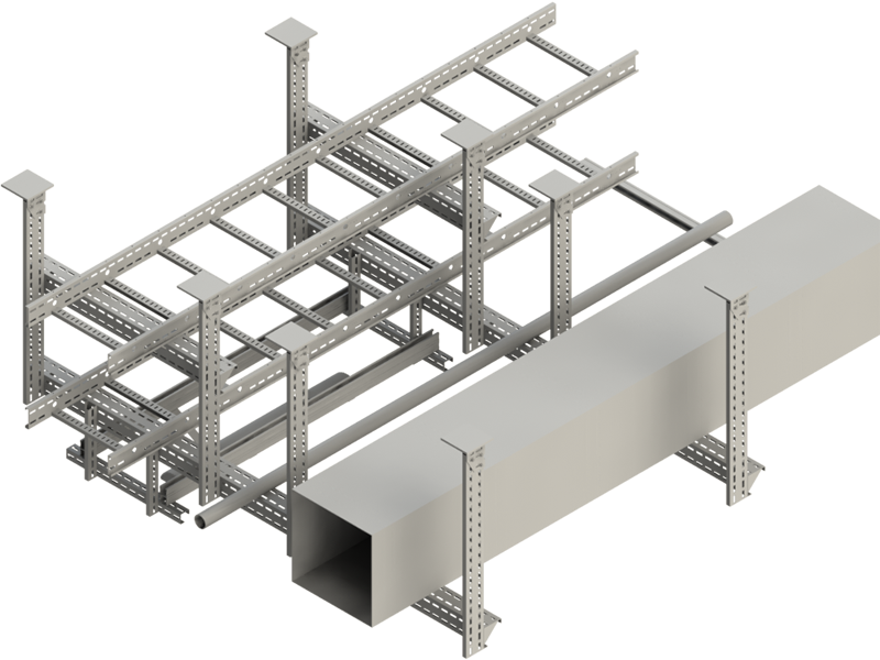 Multiple Support Channel  Support Profile & Bracket - HDmann